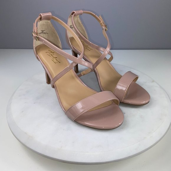 Thalia Sodi Nude Strappy Sandals - Picture 2 of 9